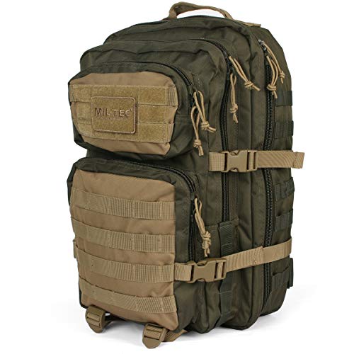 Mil-Tec US Assault Pack Backpack (Large/Ranger Green/Coyote)
