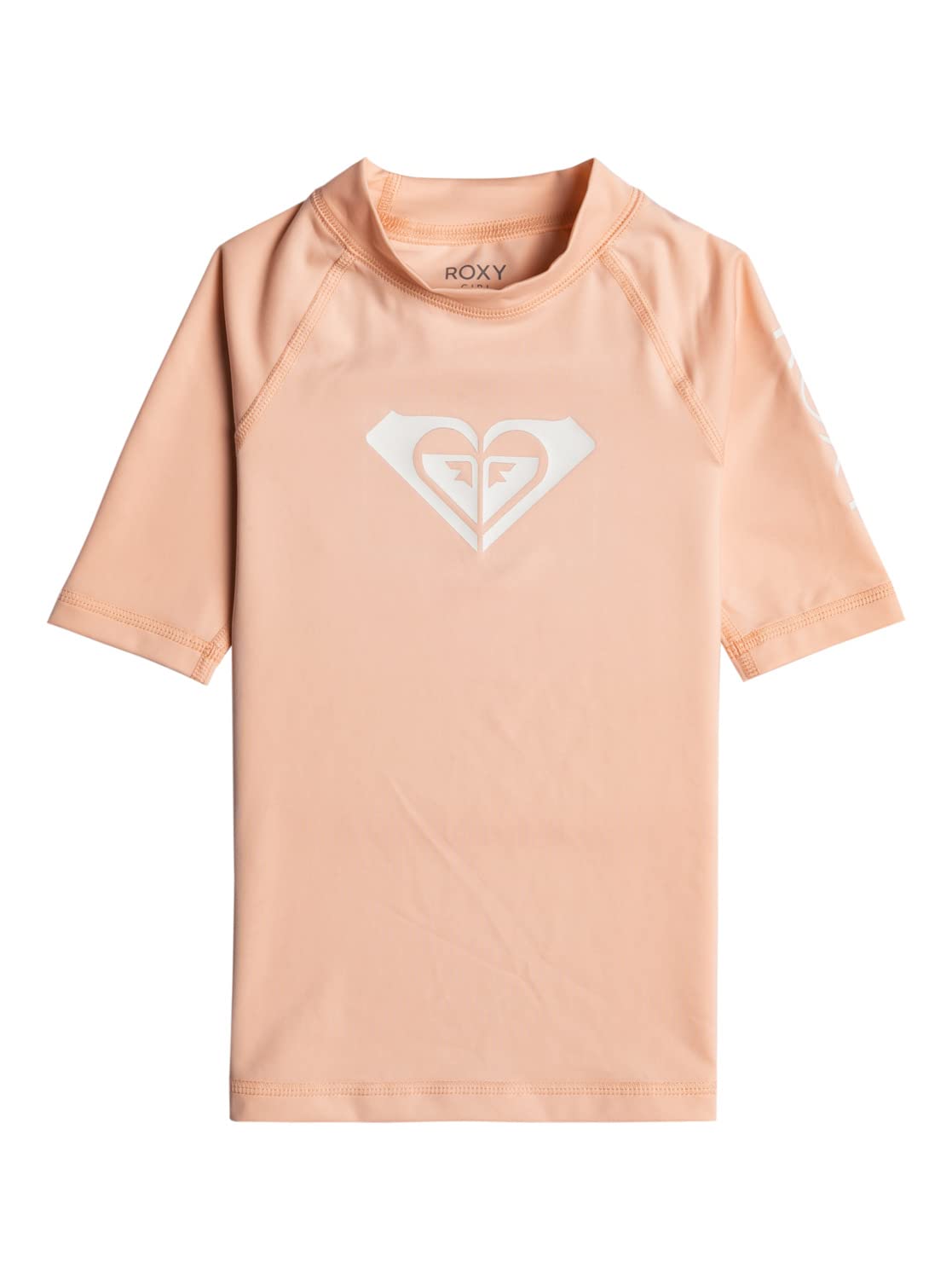 Roxy Whole Hearted - Kurzärmliger Rashguard für Mädchen 2-7 Rosa