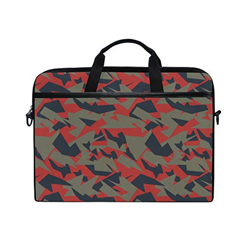 LUNLUMO Militärische Camouflage-Texturen 38,1 cm (15 Zoll) Laptop- und Tablet-Tasche, strapazierfähige Tablet-Hülle für Business/Uni/Damen/