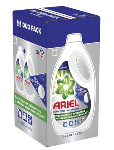 Ariel Professional Flüssig Color Waschmittel, 120 Waschladungen, 6L (2 x 3L), Ausgezeichnete Fleckentfernung schon ab der ersten Wäsche, professionelle Formel für den professionellen Einsatz.
