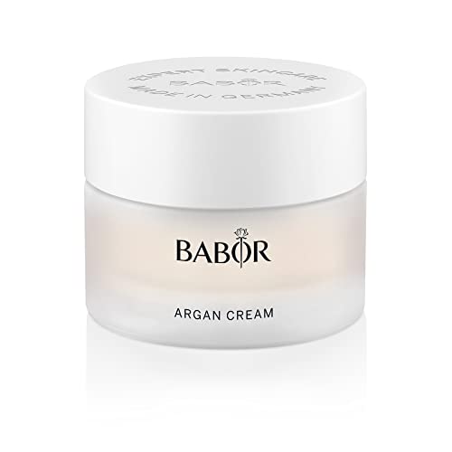 BABOR CLASSICS Argan Cream, Reichhaltige Gesichtscreme für trockene Haut, Mit Arganöl und Vitamin E, Vegane Formel, Ohne Alkohol, 50 ml