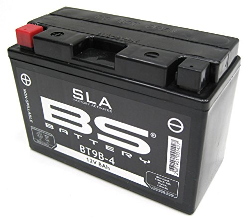 BS Battery 300642 BT9B-4 AGM SLA Motorrad Batterie, Schwarz