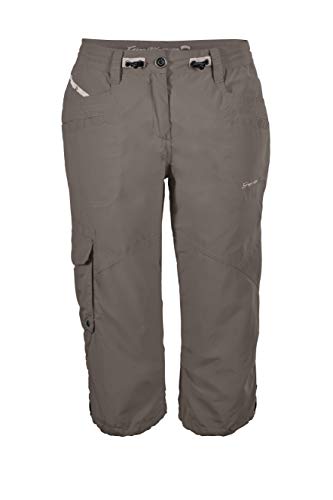 G.I.G.A. DX Damen Caprihose Fenia, 3/4 Cargo Hose für den Sommer, Taillenweite verstellbar, champagner, 34