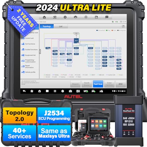 Autel Scanner MaxiCOM Ultra Lite: 2 Jahre kostenloses Update, 2022 Upgrades von MaxiSys Ultra/MS919/Elite II, Top Diagnose-Scan-Tool, Programmierung & Codierung, 40+ Dienste, Keine IP-Beschränkung