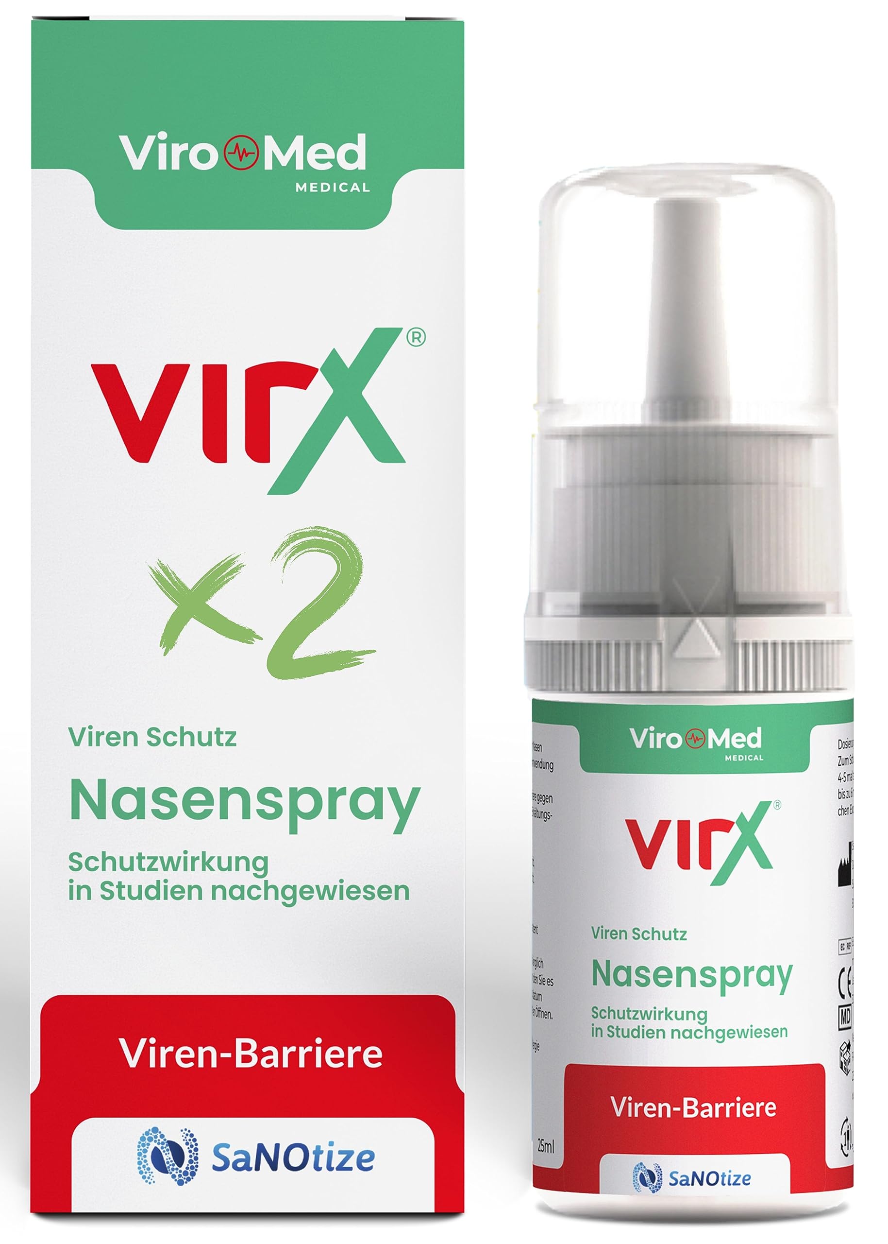 VirX Nasenspray 50 ml - bekannt aus den Medien - Zurück in die Normalität mit der Weltneuheit - VirX nasal spray VirX enovid