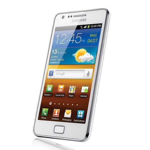Samsung Galaxy S II i9100 DualCore Smartphone (10,9 cm (4,3 Zoll) Touchscreen Display, Android 4.0 oder höher, 8 MP Full-HD Kamera, 2 MP Frontkamera) ceramic-white