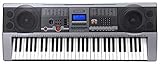 McGrey PK-6110USB Keyboard (61 Tasten, 100 Klangfarben, 100 Rhythmen, USB-MP3 Player, Lernfunktion, Netzteil, Notenständer)