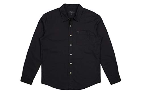 Brixton Herren Charter Oxford Standard FIT Long Sleeve Woven Shirt Button Down Hemd, Hellblau Chambray, Groß
