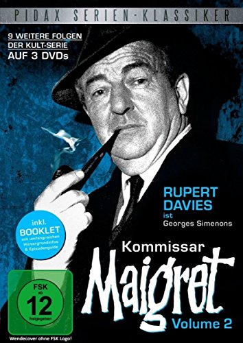 Kommissar Maigret, Vol. 2 / Weitere 9 Folgen der legendären Kultserie mit Rupert Davies nach dem Romanen von Georges Simenon (Pidax Serien-Klassiker) [3 DVDs]