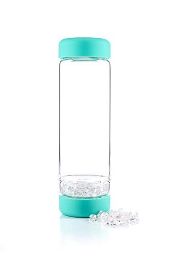 inu! CRYSTAL | ocean blue - Die Wasserflasche mit Edelsteinen für Individualisten