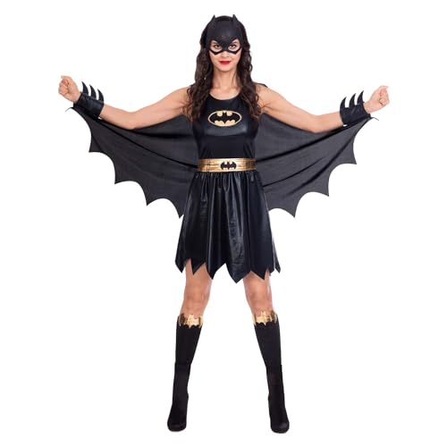 amscan Ladies Classic Batgirl Warner Bros Superhero Fancy Dress Costume
