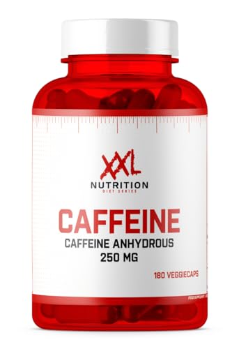 XXL Nutrition - Koffein Booster - Koffeintabletten, Coffein Tablette, Koffein Kapseln - 180 Kapseln