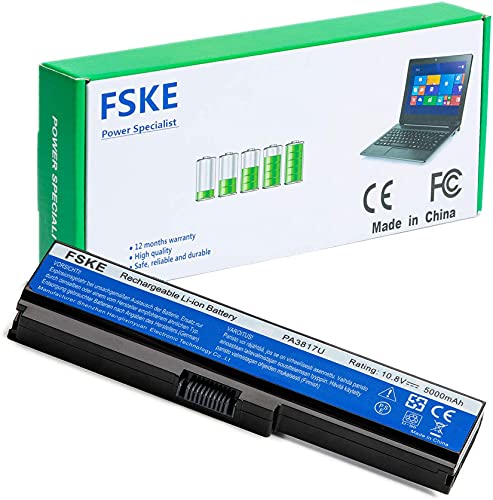 FSKE PA3817U-1BRS PABAS228 PA3817U-1BAS PA3819U-1BRS Akku für Toshiba Satellite L750 L750D C660 C660D L670 L670D L755 L755D L650 L650D C670 C670D C650D Notebook Battery, 10.8V 5000mah 6-Zellen