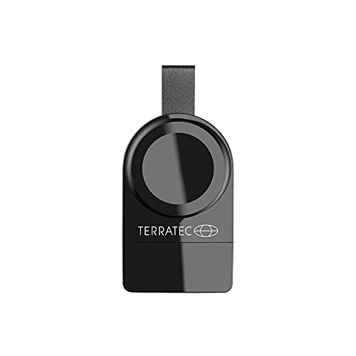 TerraTec ChargeAir USB Ladestation mobil. Kompatibel mit Apple Watch 6, SE (2020) 5 4 3 2 / Series 1 / 44mm / 42mm / 40mm / 38 mm (Schwarz) 1