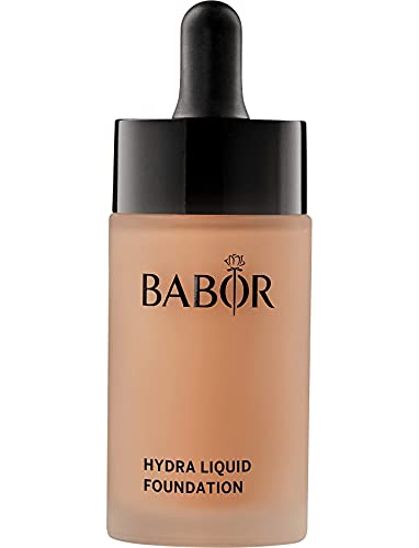 BABOR MAKE UP Hydra Liquid Foundation, flüssige Foundation mit mittlerer Deckkraft, für trockene Haut, enthält feuchtigkeitsspendendes Serum, 30 ml