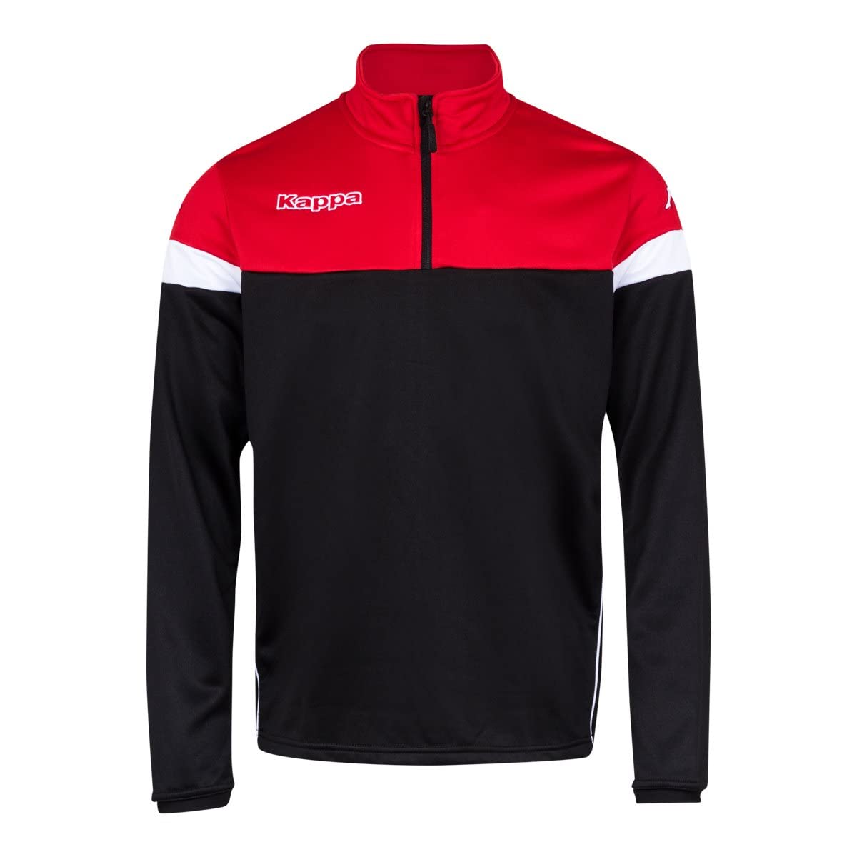 Kappa Novare Sweat Sweatshirt Trainingshose, Herren 4XL Schwarz/Rot/Weiß