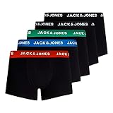 JACK & JONES Herren Unterhosen Shorts Boxershorts Trunks 5er Pack, Farbe:Schwarz, Wäschegröße:M, Artikel:- Electric Blue Lemonade