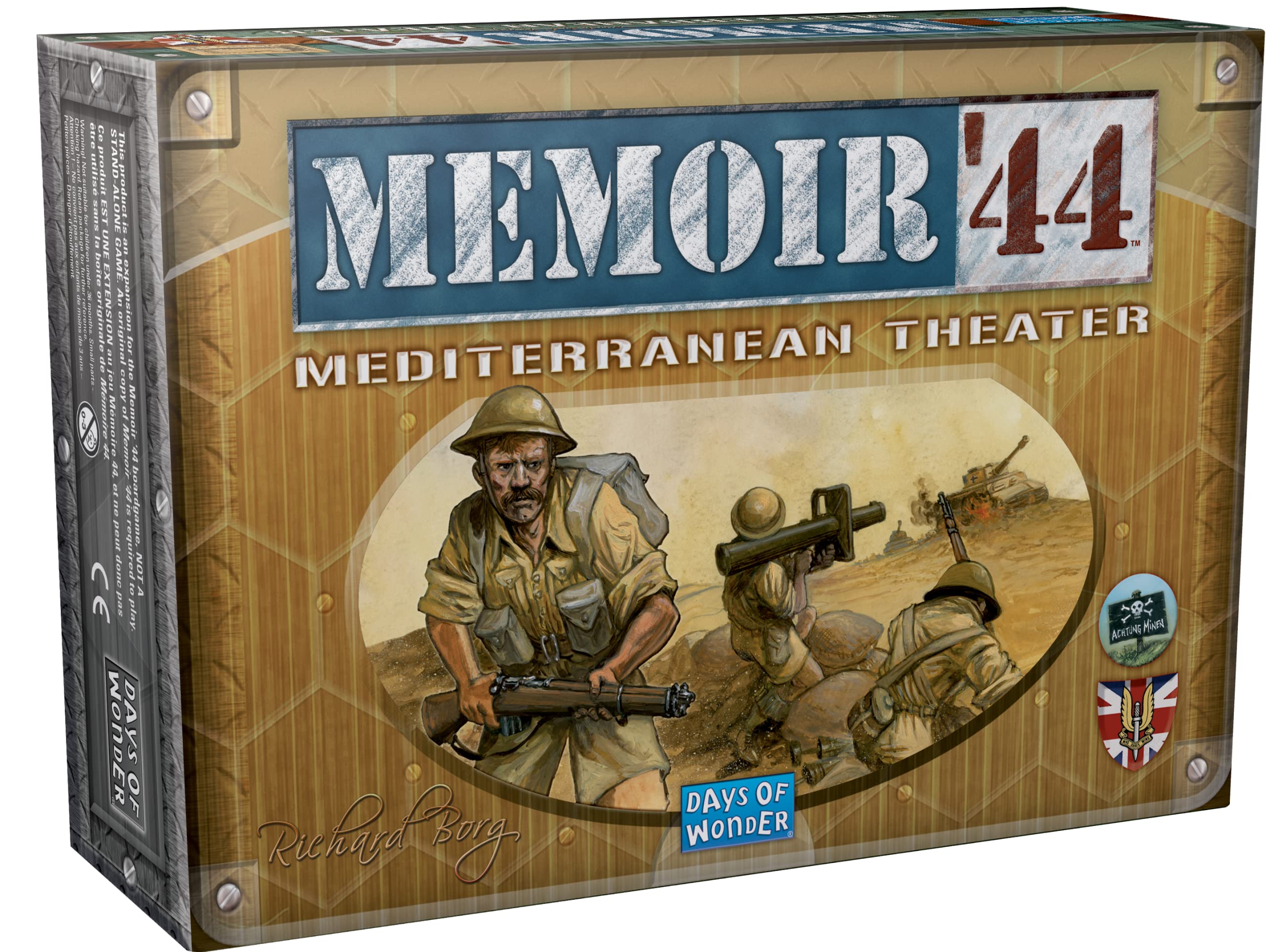 Days of Wonder , Memoir '44 Mediterranean Theatre Expansion , Board Game , Ages 8+ , 2 Players , 30-60 Minutes Playing Time