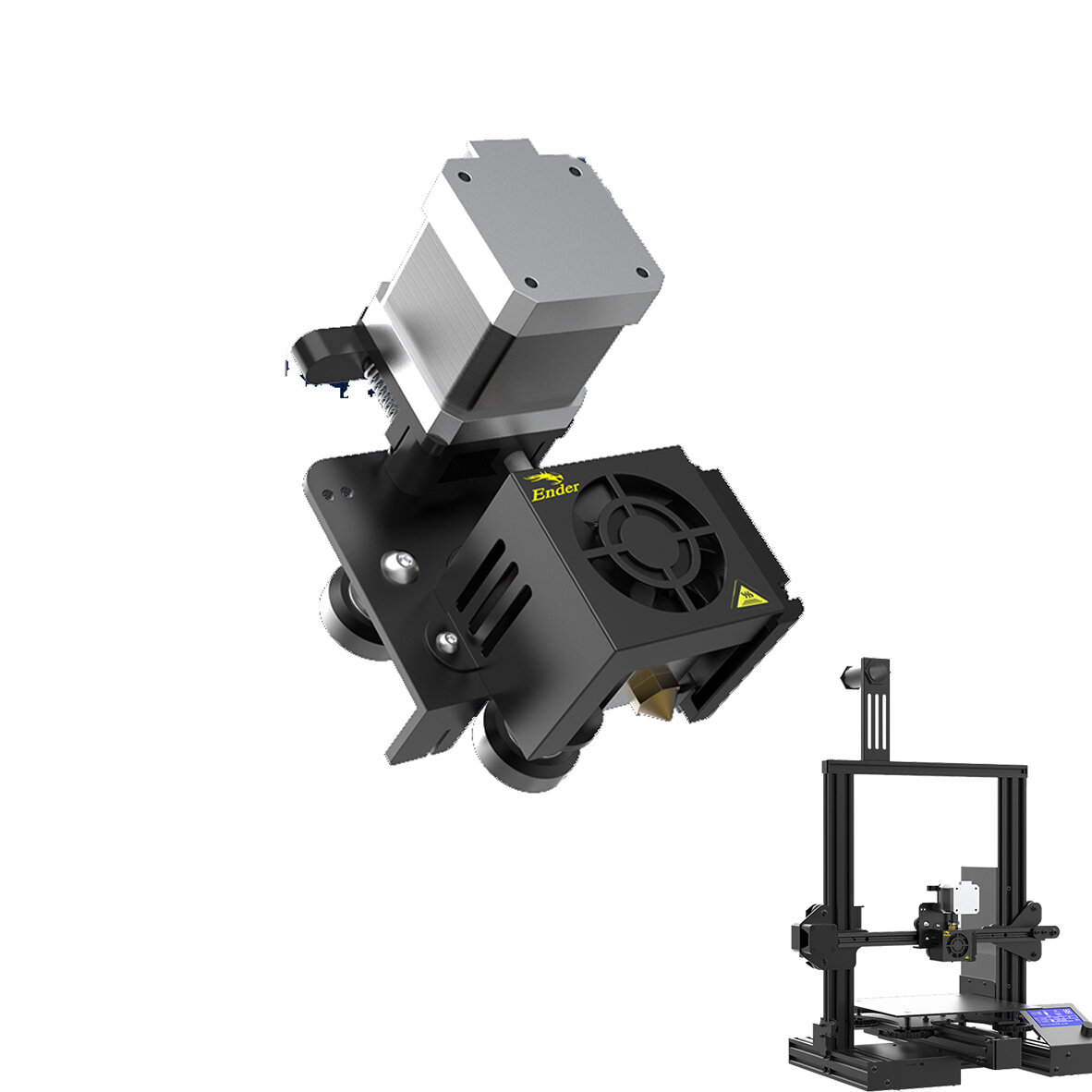 Creality 3D® Ender-3 Direct Drive Extruding Satz Mechanism Complete Extruder Nozzle Satz mit Schrittmotor