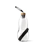 Black+Blum EG005 EAU Good Trinkflasche mit Aktivkohlefilter - Elegant- Auslaufsicherer, BPA-frei Aus Tritan, 800 ml, Schwarz.