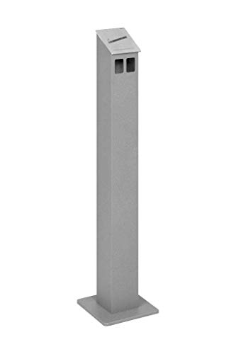 Standascher Aluminium Pulverbeschichtet (Grau Aluminium)
