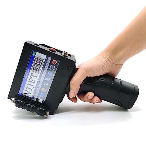 RIDAEX 4,3-Zoll-Touchscreen-Hand-Tintenstrahldrucker, kleine Verpackungstasche, Shell-Barcode-Etikett, Lebensmitteldosen-Codierungsmaschine, Tinte