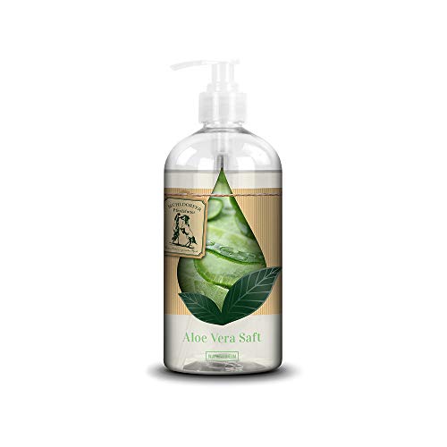 Mühldorfer Aloe Vera Saft, 500 ml, unterstützt das Wohlbefinden, reines Naturprodukt, praktische Spenderflasche, Einzelfutter für alle Pferde