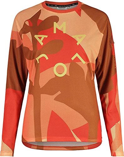 Maloja Damen Elferkofelm Wander-Shirt, Pastellfarben/Pastellblätter, Small