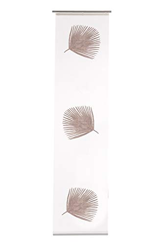 Homing halbtransparenter Flächenvorhang digital Bedruckt Schiebegardine Ziegel (1Stück) 245 x 60 cm (HxB)
