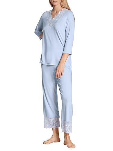 CALIDA Damen Elegant Dreams Pyjamaset, Harmony Blue, 40-42