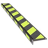 TMS PRO SHOP Antirutsch Treppen-Stufen-Profil lang nachleuchtend/schwarz, 11x100x3 cm aus Antirutsch,Stahl