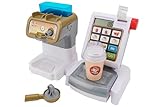 Kaffeemaschine und Kassenrekorder, batteriebetrieben - Kaffeemaschine mit Wassertank - Digitalanzeige und Waage mit Quittungen - Kinder 3 Jahre - Globus Toys - WToy 40731