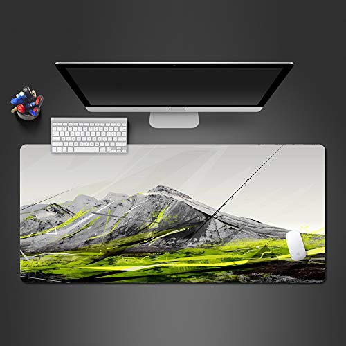 Laptop Tischunterlage Schöne Landschaft Mauspad Computertastatur Desktop Pad Übergroße Gamepad Büro Tastaturmatte Waschbar 800X300X3Mm