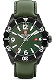 Swiss Military Hanowa Herren Analog Quarz Uhr mit Leder Armband SMWGB0000251