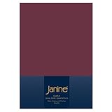 Janine Spannbettlaken Elastic-Jersey Baumwolle/Comfort Elastic 5002, Größe:150 x 200 cm, Farbe:Burgund 41