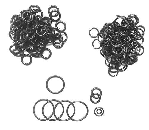 O-Ring, 500/200/100/50 Stück, schwarzer NBR-Dichtungs-O-Ring CS, 2 mm Nitrilkautschukbänder, Hochdruck-O-Ring, wasserdicht, Öl, verschleißfest (Color : 500pcs, Size : OD 20mm CS 2mm)