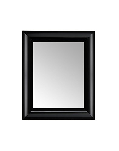 Kartell Francois Ghost Wandspiegel, Plastik, schwarz Dark, 5.7 x 79 x 5.7 cm