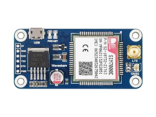 Waveshare NB-IoT eMTC Edge GPRS GNSS Hat for Raspberry Pi Zero W WH 2B 3B 3B+ Based on SIM7000E