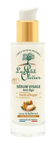 Le Petit Olivier - Anti-Aging Gesichtsserum – Arganöl – hergestellt in Frankreich – Flasche Pumpe, 30 ml – ohne Silikon
