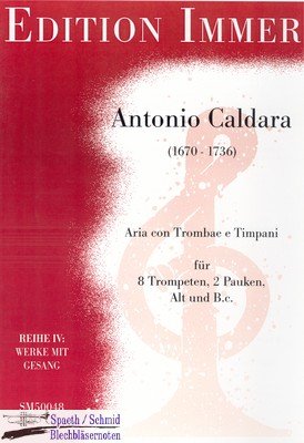 CALDARA/Immer Antonio Aria con Trombae e Timpani (Alt.8Trp.2Pk.Bc)