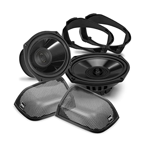 BOSS Audio Systems BHD14 Harley Davidson 6x9 Zoll Satteltaschen-Lautsprecher-Kit – passend für Select 2014+ Road Glide und Street Glide Motorräder, 2 Wege, paarweise verkauft