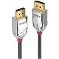 Lindy CROMO - DisplayPort-Kabel - DisplayPort (M) bis DisplayPort (M) - DisplayPort 1.2 - 5 m - rund, 4K Unterstützung - Grau