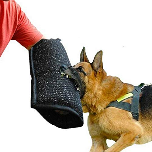 YUNDING Hundetraining Bissärmel Schutzhülle Für Haustier-Trainingsarme Schutzarm Aus Sackleinen Ausbildungszubehör Für Junge Hunde 45CMX25CM(Color:2)