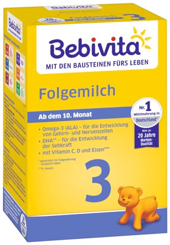 Bebivita 3 Folgemilch - ab dem 6. Monat, 3er Pack (3 x 500g)