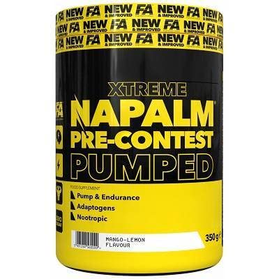 Napalm XTREME PRE-CONTEST PUMPED 350 g, Geschmack Mango-Lemon