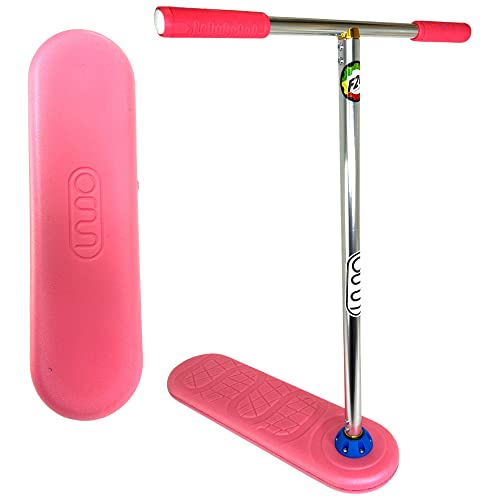Indo PRO H=79cm Pink Trampolin Stunt-Scooter Indoor & Outdoor I Trick I Trainer I+ Fantic26 Sticker