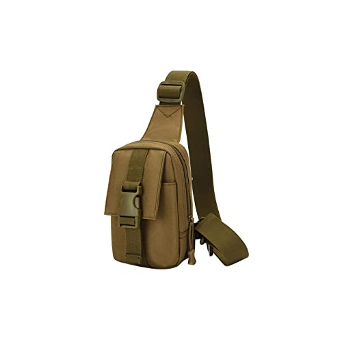 QZH Walking Bag Herren Brusttaschen Mehrzweck Leichte Crossbody Umhängetasche Mit Reißverschluss für Outdoor Reisen (C)