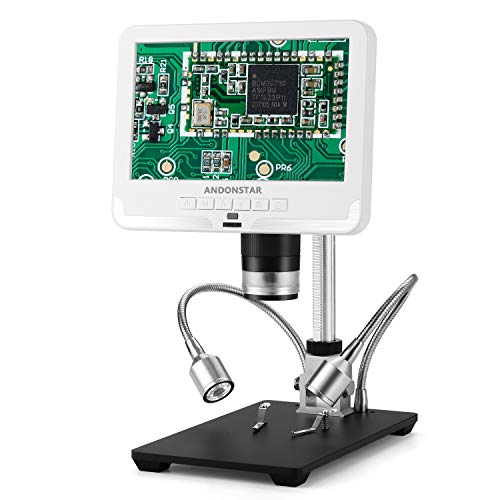 Andonstar AD206 Digitales Mikroskop, 17,8 cm (7 Zoll) LCD-Bildschirm, digitale Lupe, Lötwerkzeuge für Leiterplatte, Telefonreparatur