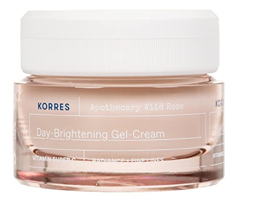 KORRES APOTHECARY WILD ROSE Gel-Creme für strahlenden Teint - normale Haut und Mischhaut, 40 ml, dermatologisch getestet, vegan