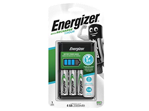 Energizer Ladegerät für AA + AAA Batterien, 1 Stunde